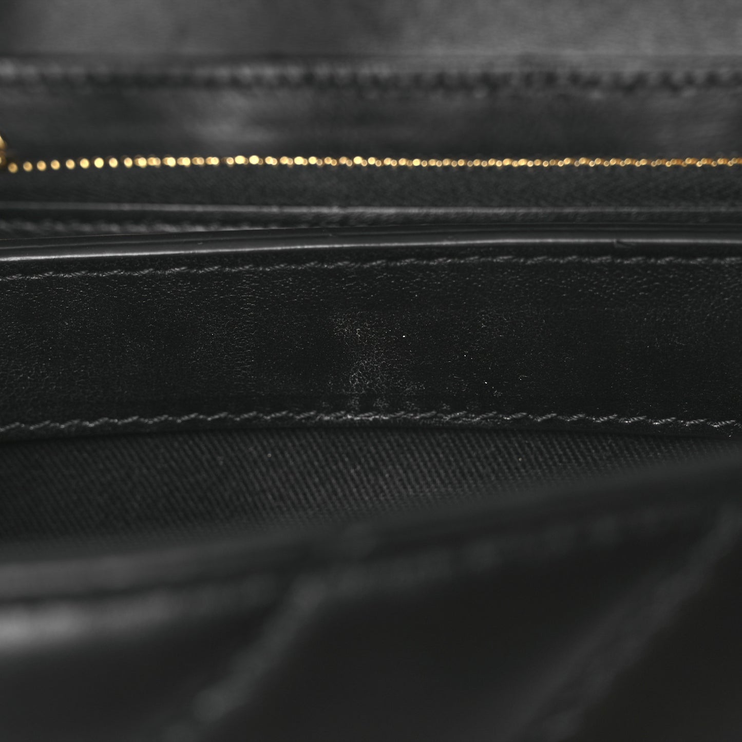 Calfskin Diagonal Quilted Jackhammer 24 Shoulder Bag Black