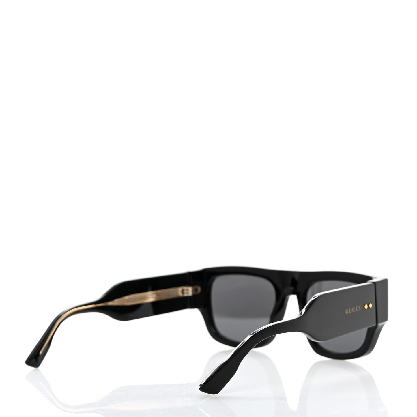 Acetate Square Frame Sunglasses GG1262S Black