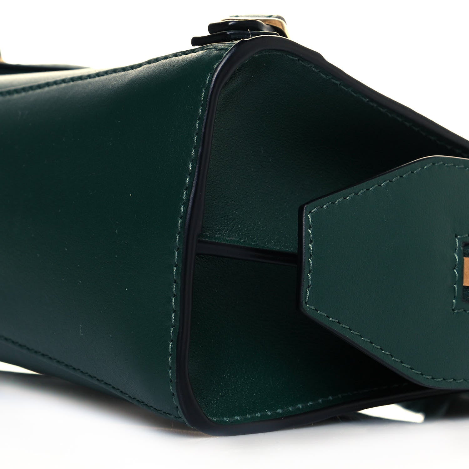 Balenciaga Smooth Calfskin Neo Classic Gold Hardware Mini City Forest Green 5 of 9