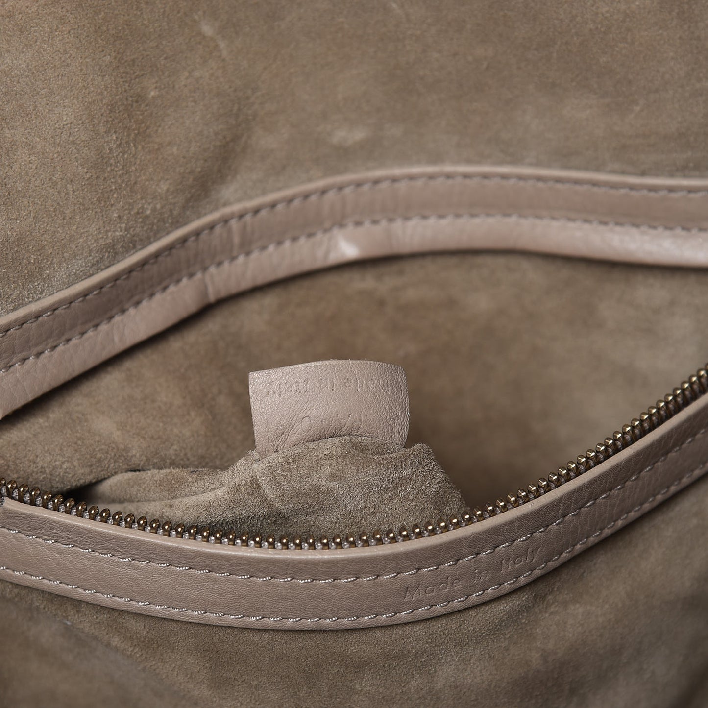 Supple Calfskin Medium Phantom Luggage Beige