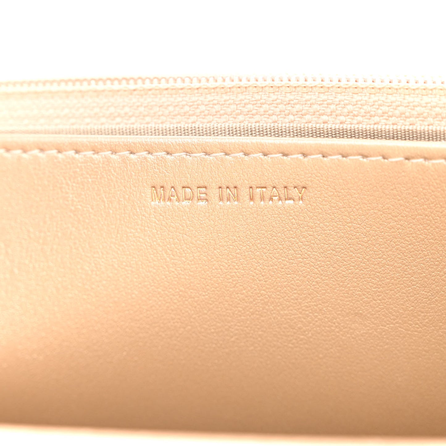 Metallic Lambskin Quilted Trendy CC Wallet On Chain WOC Gold