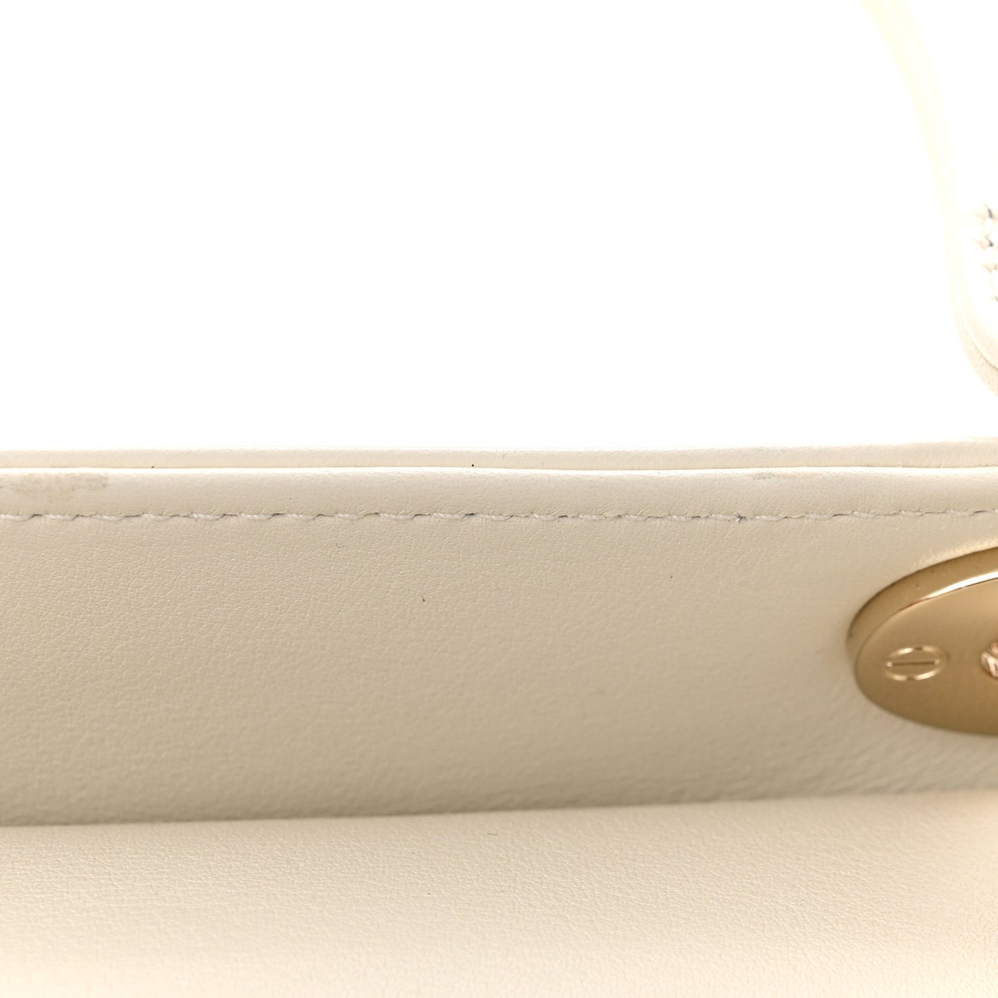 Calfskin Embroidered Medium Lady Dior White Multicolor