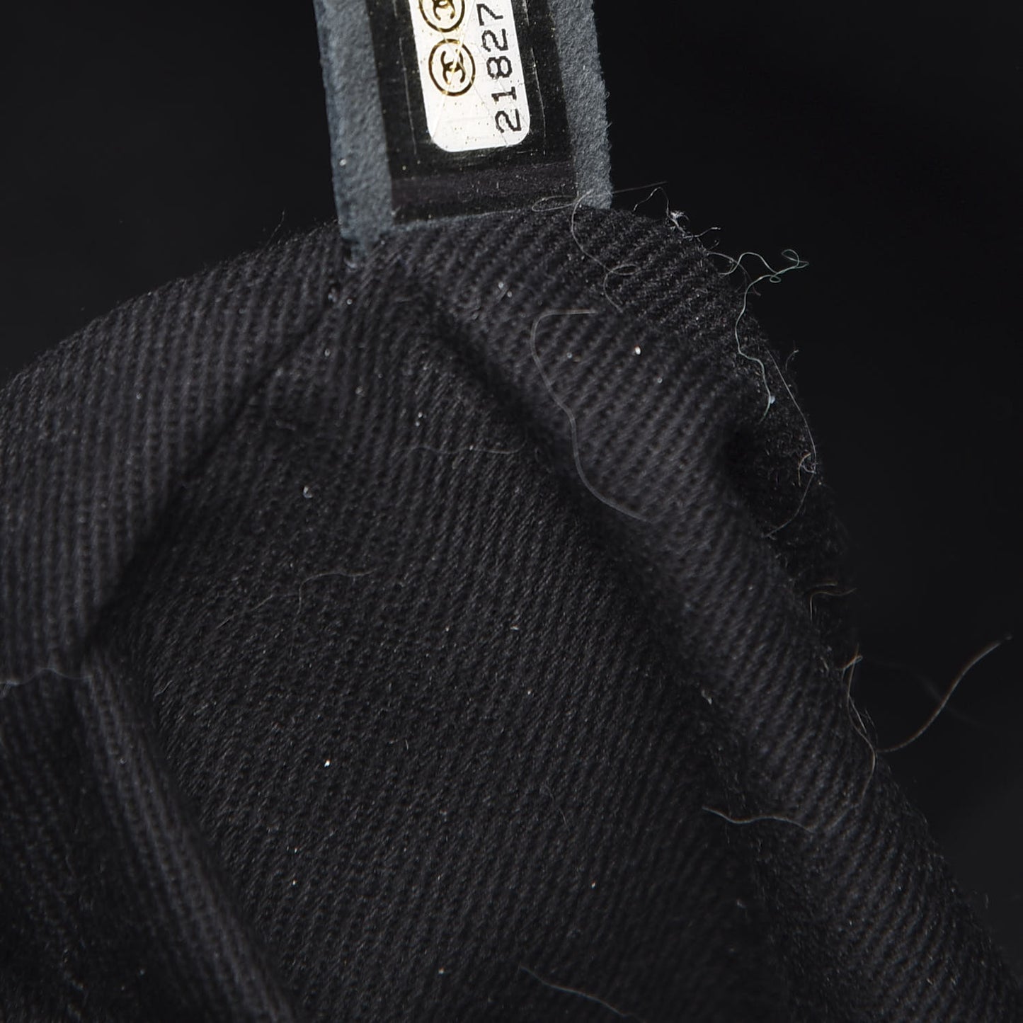 Metallic Grained Calfskin Woven Chain Large Shopping Bag Black