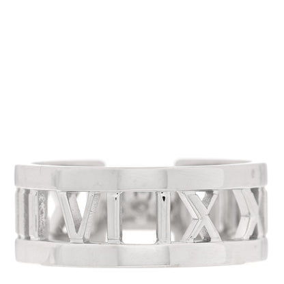 Tiffany 18K White Gold Diamond Open Atlas Ring 56 7.5 3 of 4