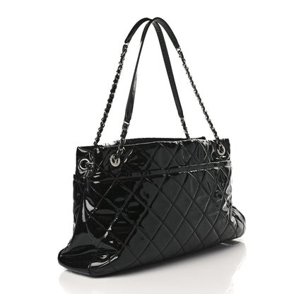 Chanel Patent Quilted Timeless CC Soft Tote Black 2 of 8