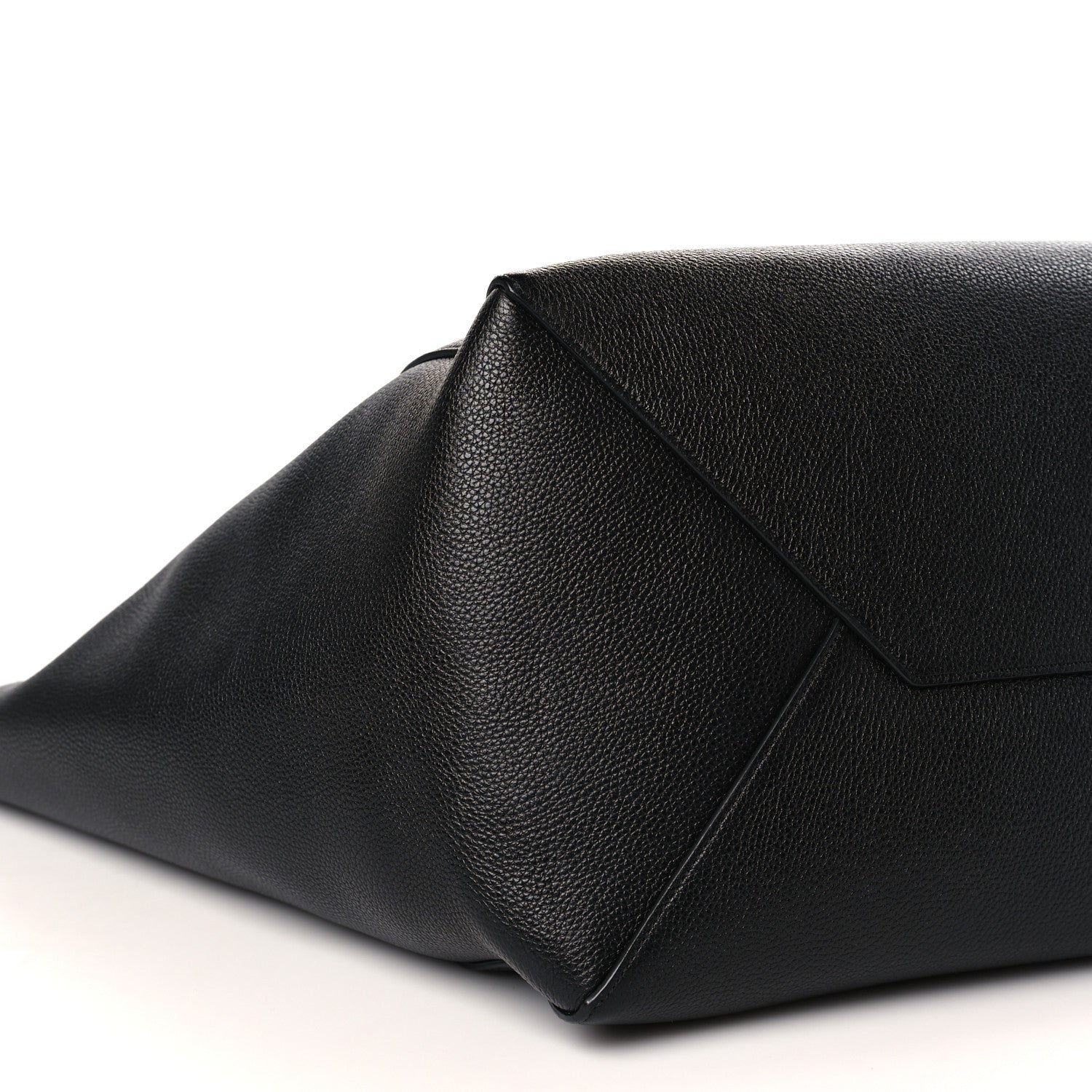 Celine Soft Grained Calfskin Medium Belt Cabas Phantom Black 8 of 9