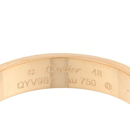Cartier 18K Yellow Gold 3.5mm LOVE Wedding Band Ring 48 4.5 4 of 4