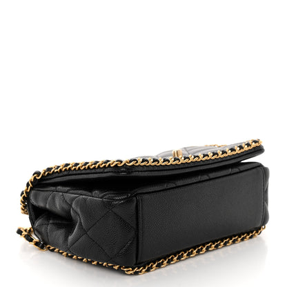 Chanel Caviar Quilted Mini Never Ending Chain Flap Black 4 of 10