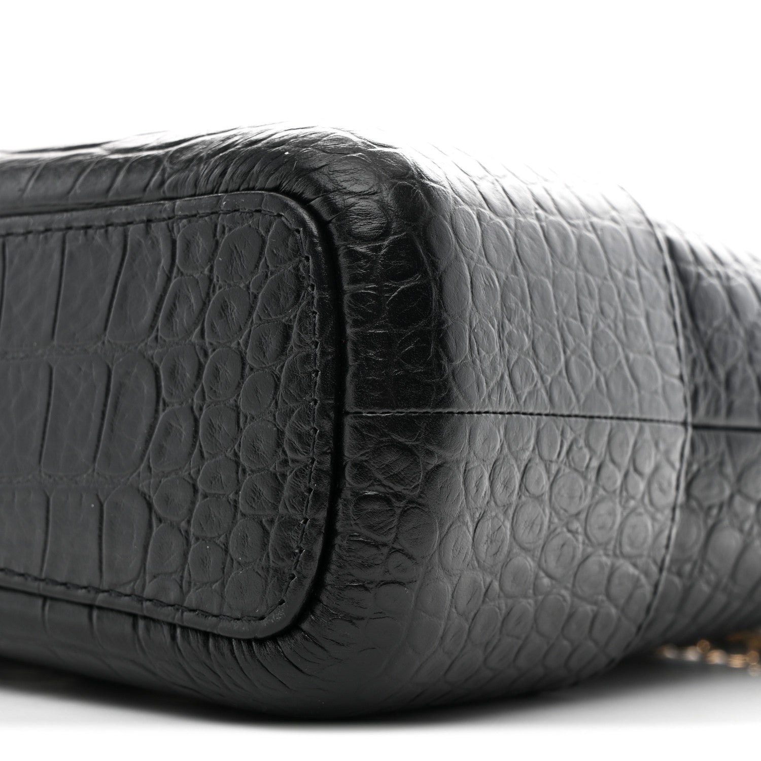 Chanel Crocodile Embossed Calfskin Medium Gabrielle Cocodile Hobo