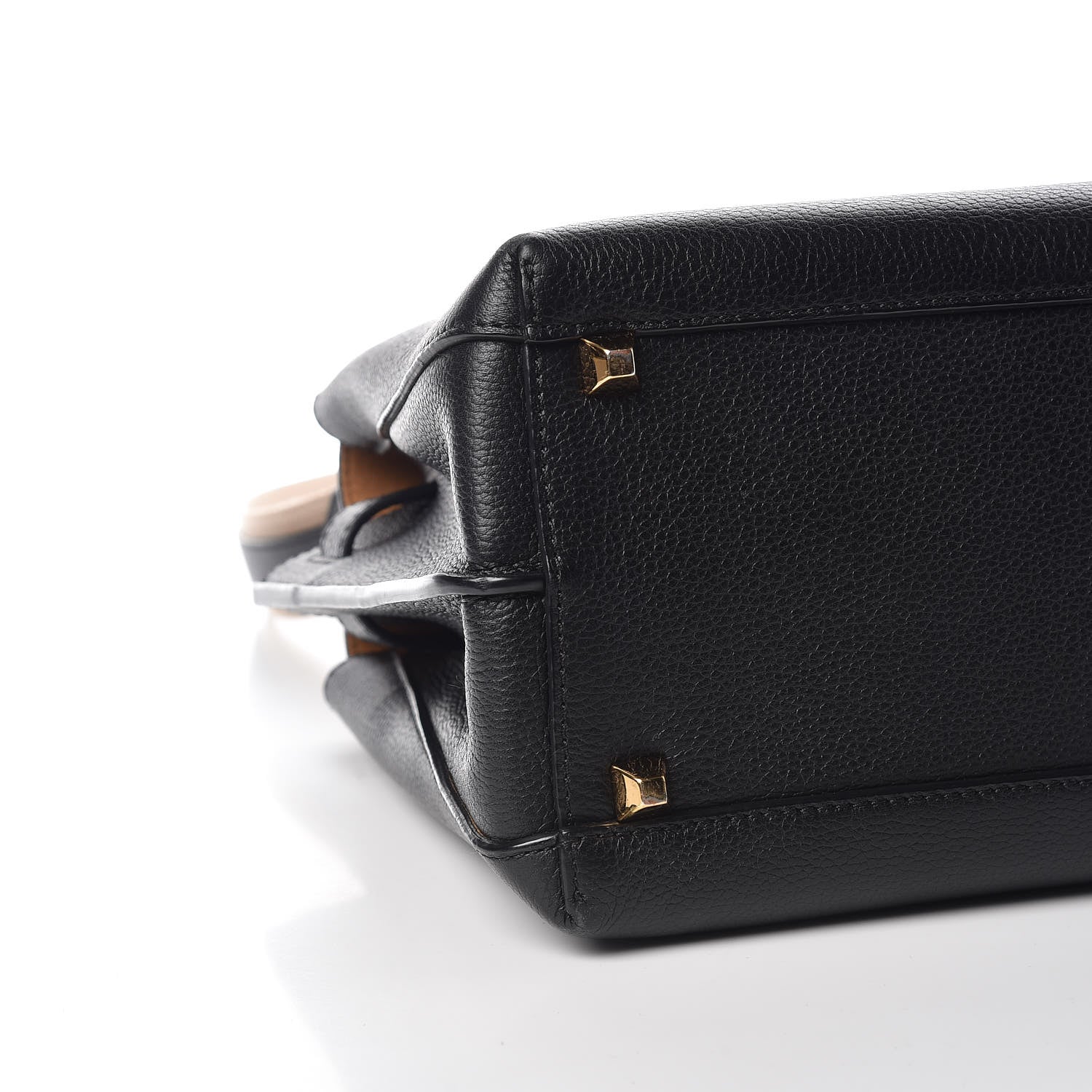 MCM Grained Calfskin Medium Milla Tote Black 8 of 13