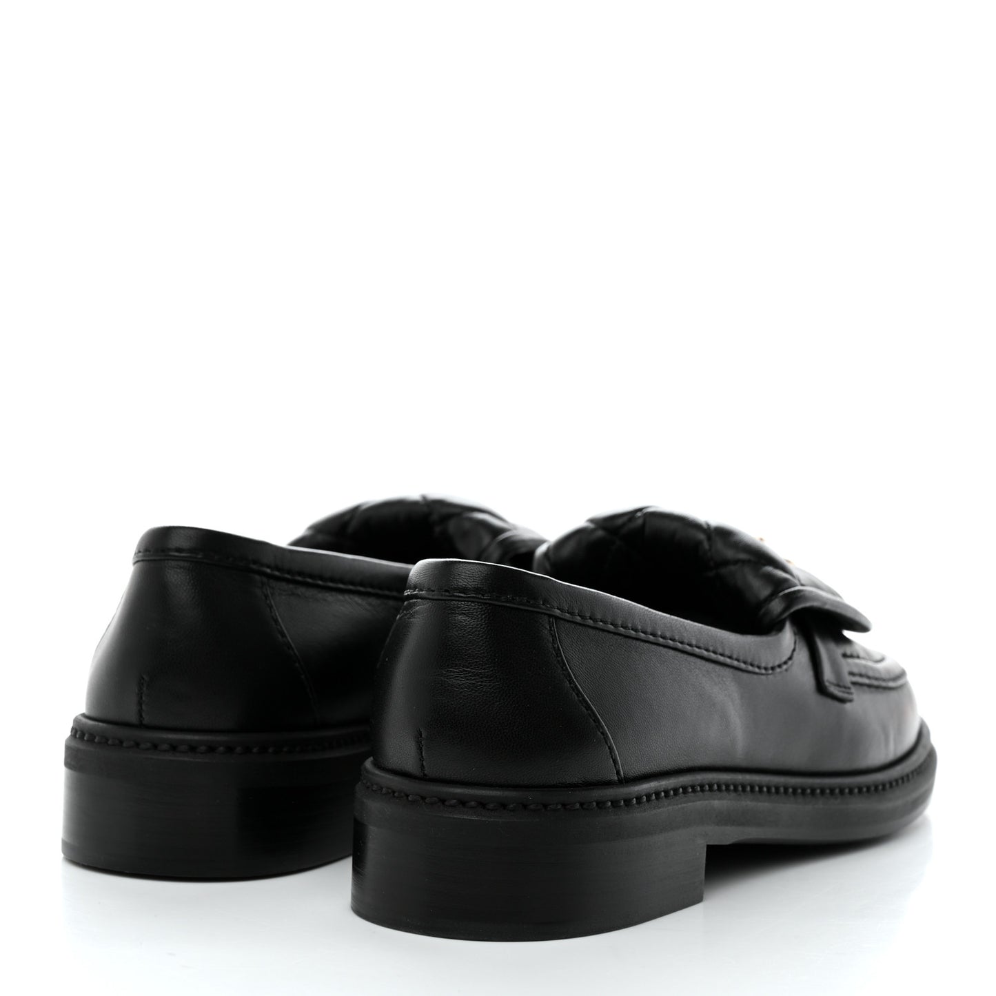 Lambskin Quilted CC Turnlock Loafers 35.5 Black