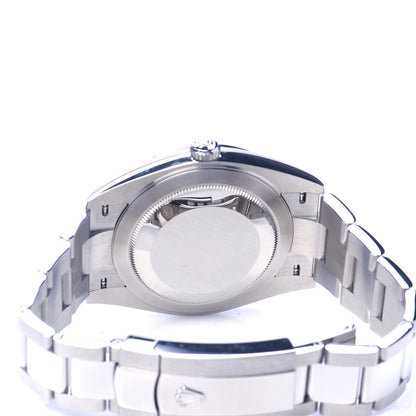 Rolex Stainless Steel 41mm Oyster Perpetual Datejust Watch Azzurro Blue Roman 126300 4 of 5