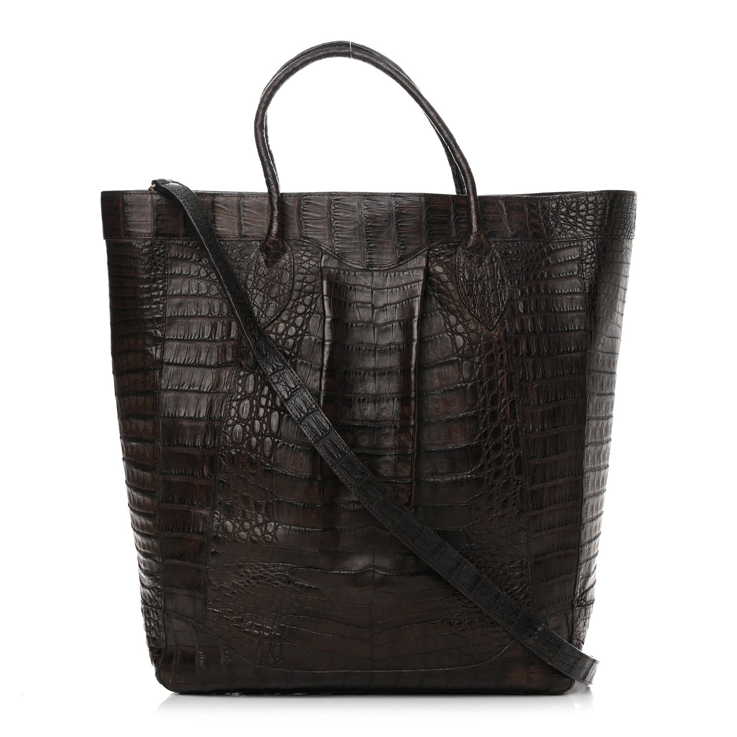 Nancy Gonzalez Crocodile Tote Brown 1 of 15
