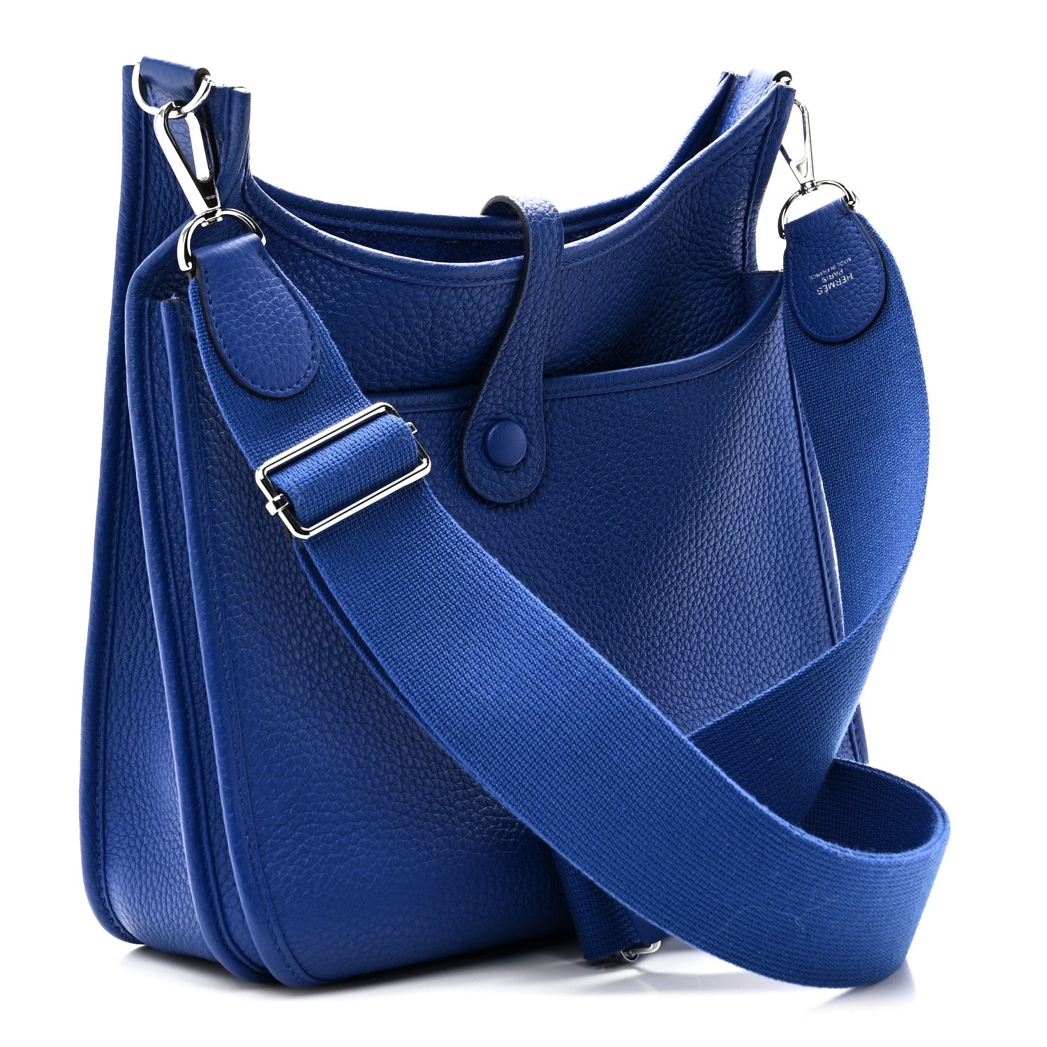 Hermes Taurillon Clemence Evelyne III PM Bleu Royal 3 of 10