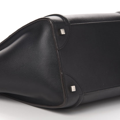 Celine Drummed Calfskin Mini Luggage Black 8 of 13