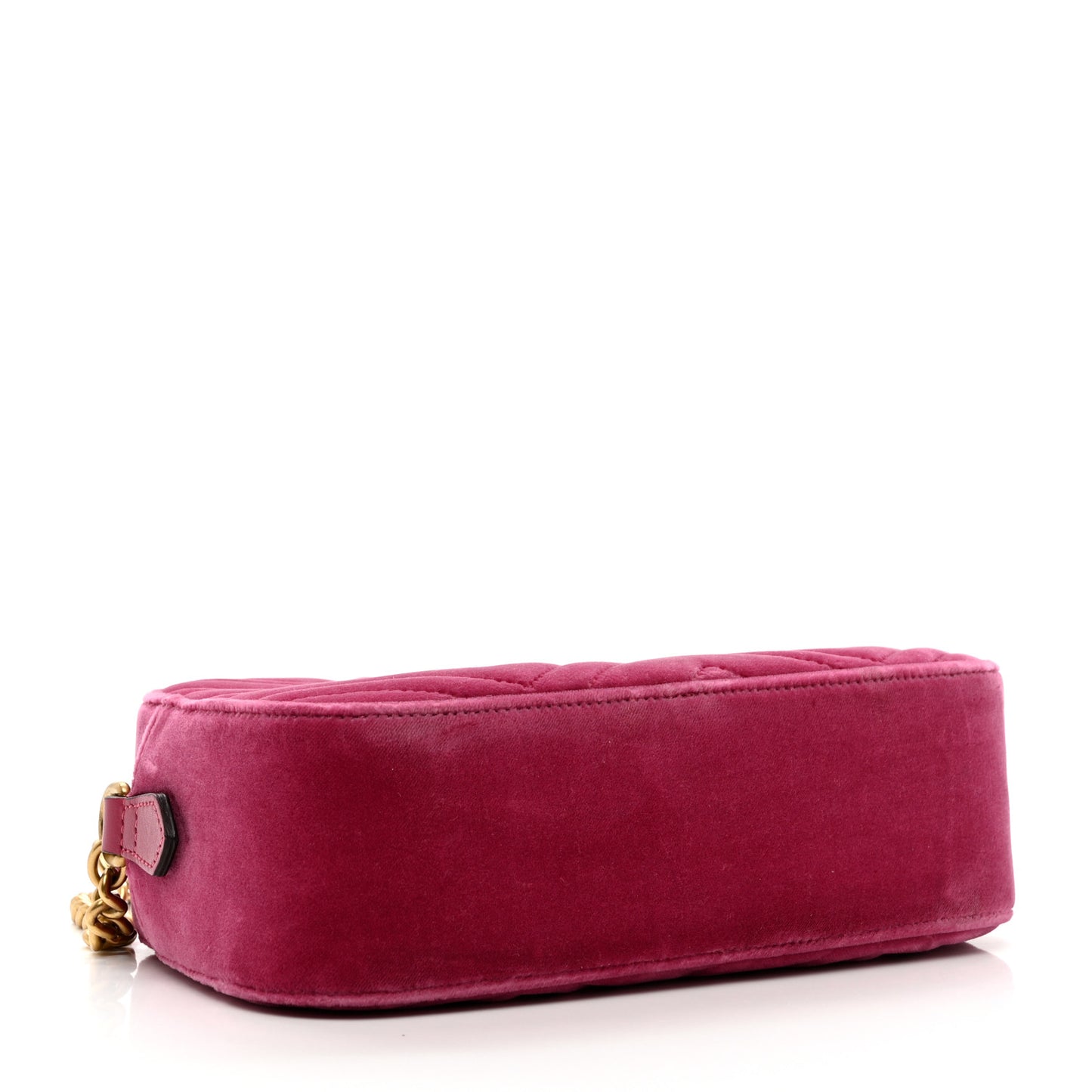 Velvet Matelasse Small GG Marmont Chain Shoulder Bag Light Raspberry Rose