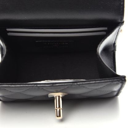 Chanel Lambskin Quilted Mini Trendy CC Chain Wallet Black 5 of 10