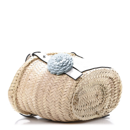 Loewe Raffia Small Basket Tote Bag Natural White 4 of 11