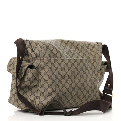 Gucci GG Plus Monogram Messenger Diaper Bag Dark Brown 4 of 18