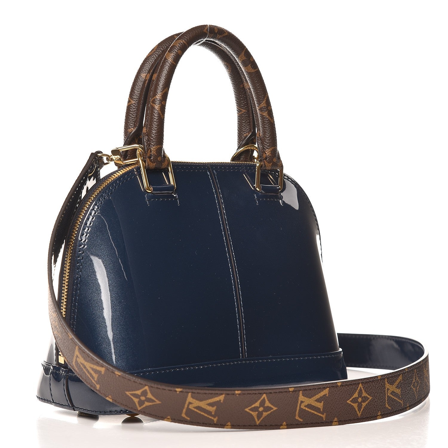 Louis Vuitton Patent Monogram Alma BB Marine 3 of 6