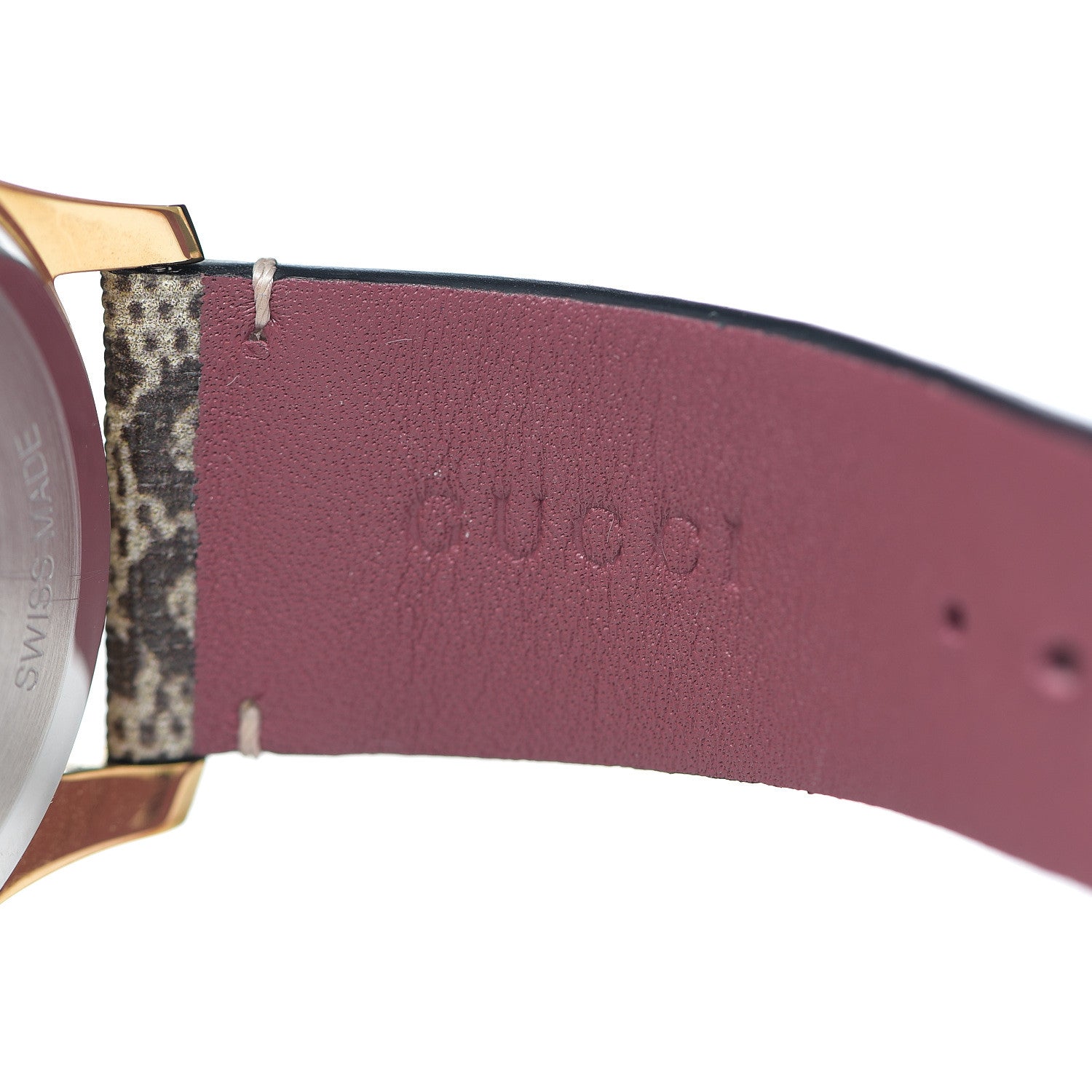 Gucci Stainless Steel Canvas 38mm G-Timeless Supreme GG Blooms Quartz Watch Brown 6 of 7
