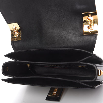 Valentino Garavani Grained Calfskin B-Rockstud Flap Black 5 of 10