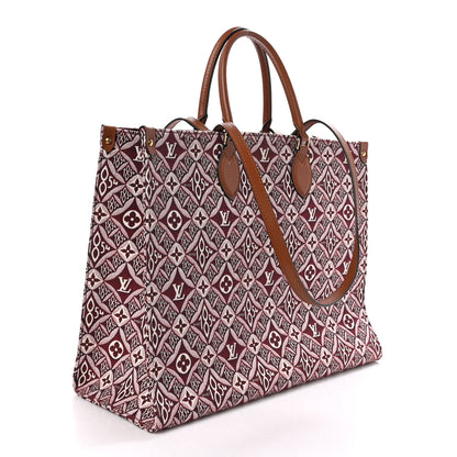 Louis Vuitton Jacquard Since 1854 Onthego GM Bourdeaux 3 of 9