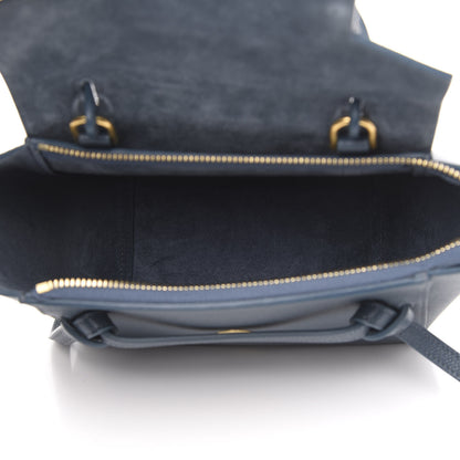 Celine Baby Grained Calfskin Nano Belt Bag Abyss Blue 6 of 10