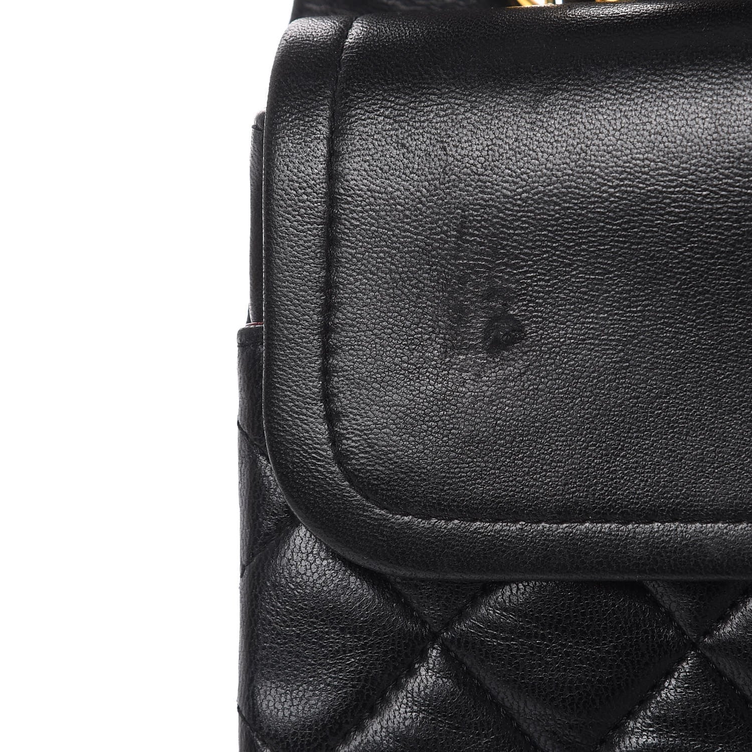 Chanel Lambskin Quilted Medium Double Flap Black 13 of 14
