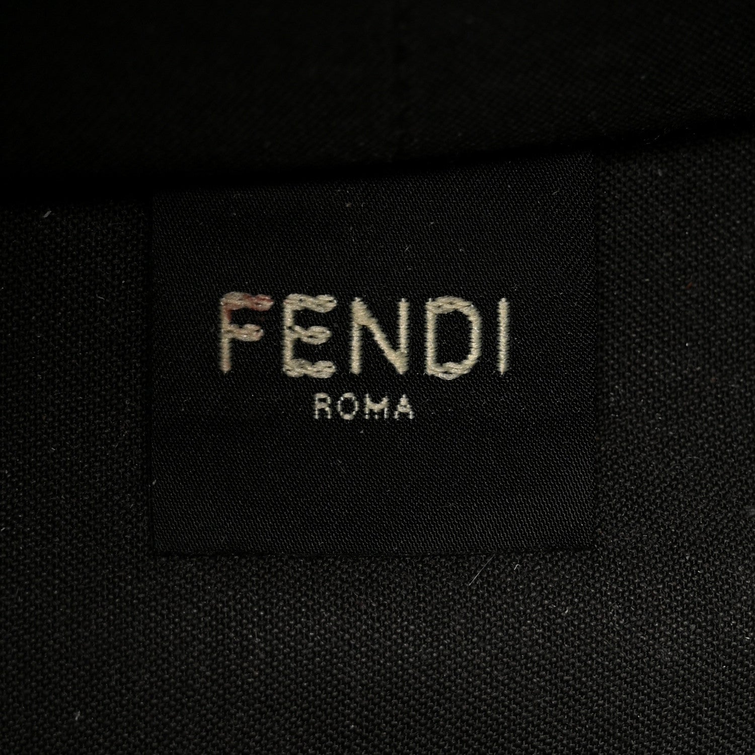Fendi Chenille Vitello Santa Barbara FF Mini Roll Tote Navy 7 of 11
