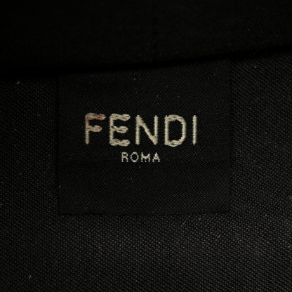 Fendi Chenille Vitello Santa Barbara FF Mini Roll Tote Navy 7 of 11