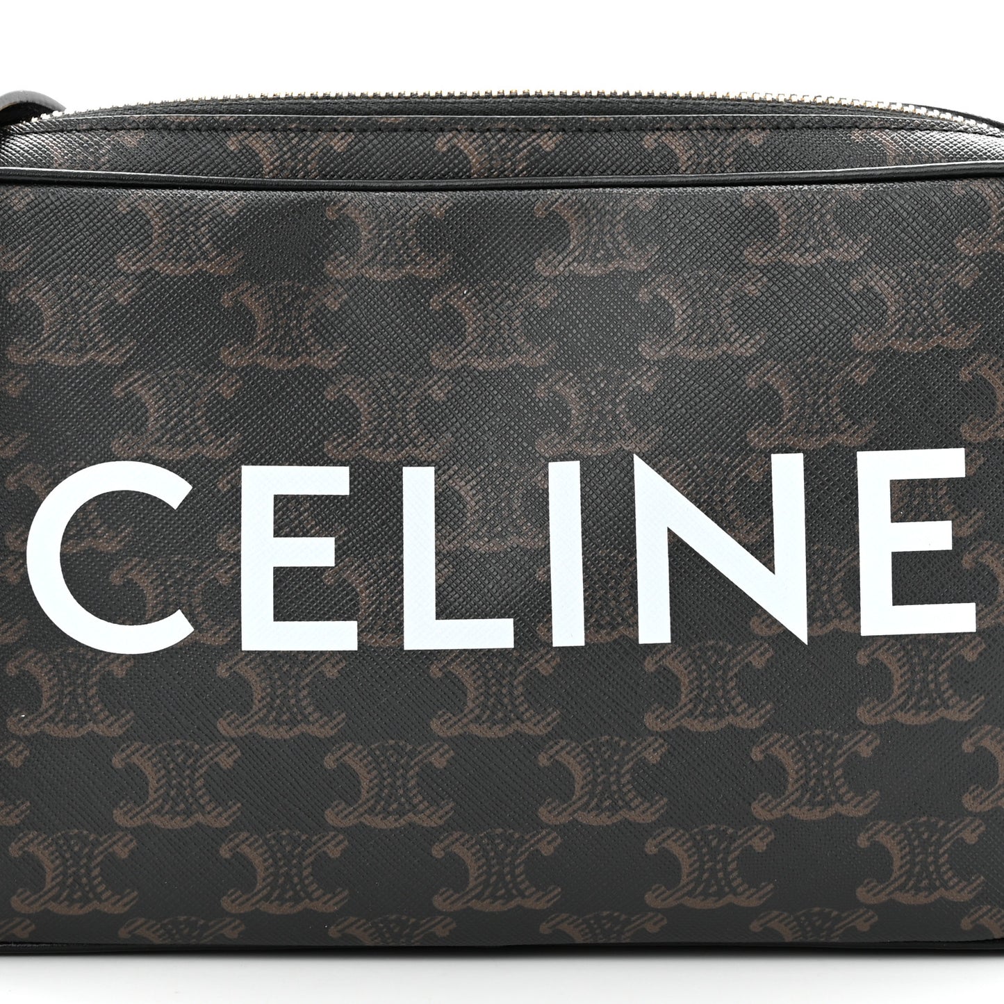 Triomphe Canvas Medium Messenger Bag Black
