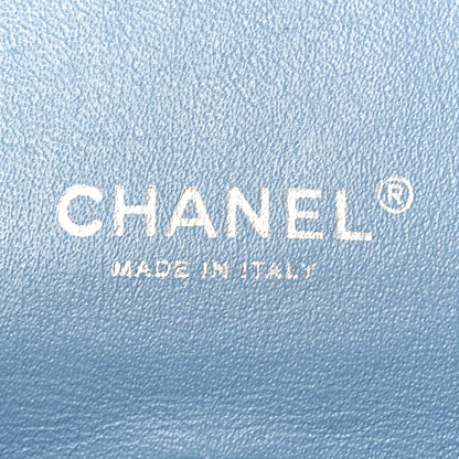 Chanel Patent Quilted Maxi Double Flap Light Blue 6 of 10