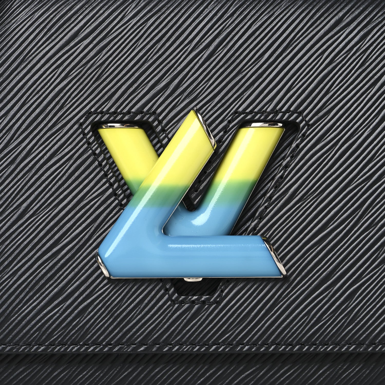 Louis Vuitton Epi Gradient Twist Shoulder Bag MM Black 8 of 10