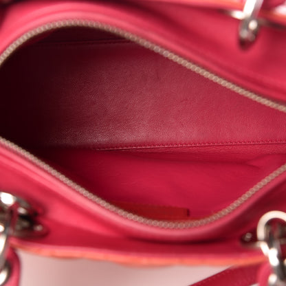 Christian Dior Lambskin Cannage Medium Tri-Color Lady Dior Pink 5 of 13