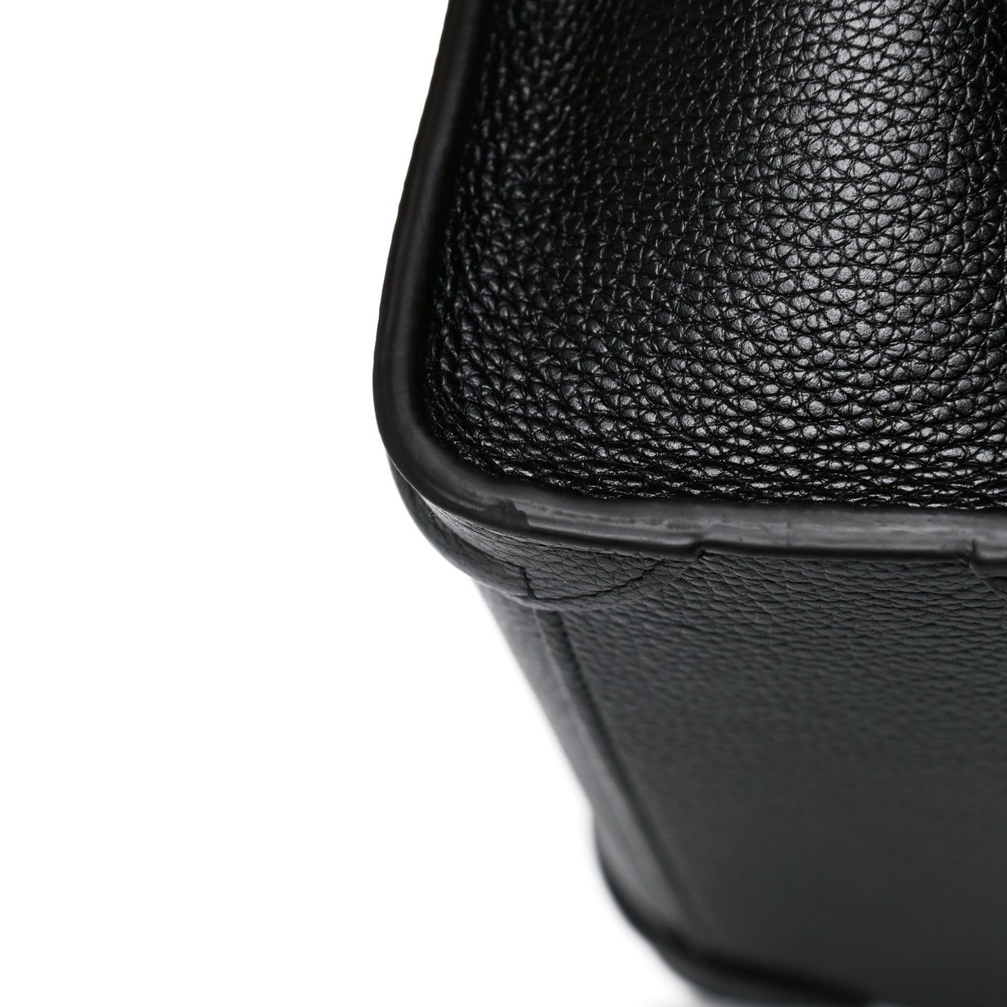 Drummed Calfskin Nano Luggage Black
