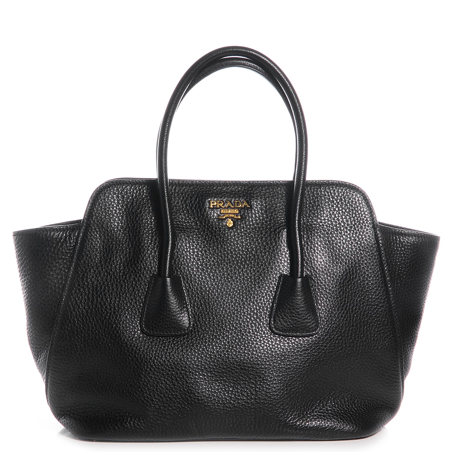 Prada Vitello Daino Top Handle Tote Nero Black 1 of 10