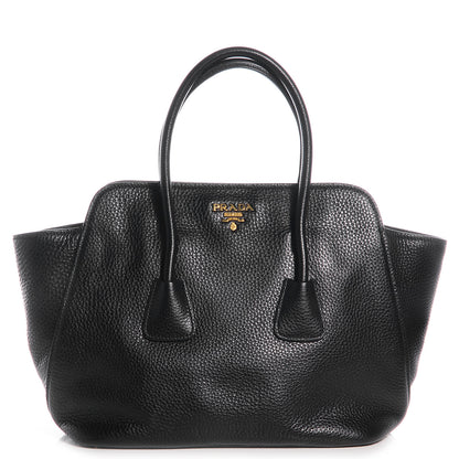 Prada Vitello Daino Top Handle Tote Nero Black 1 of 10
