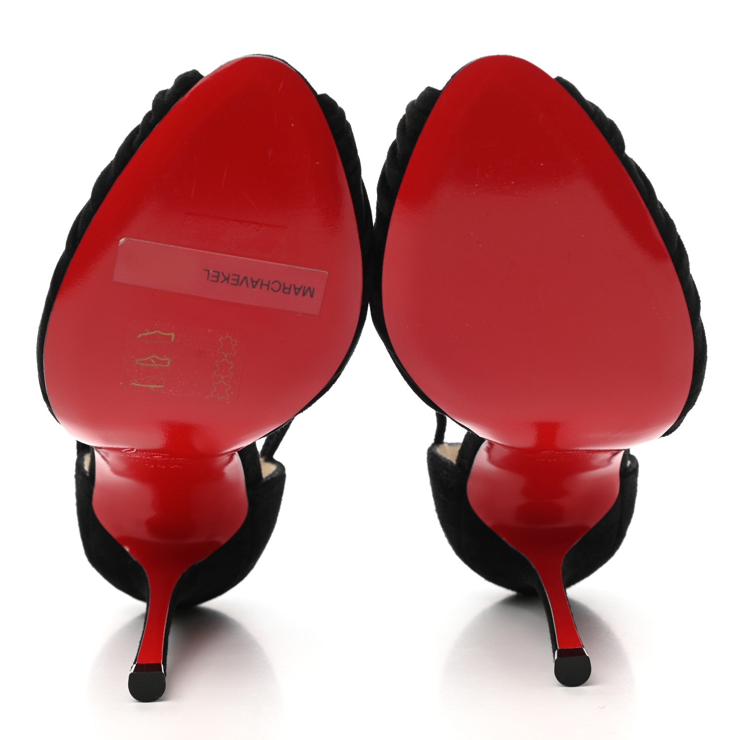 Christian Louboutin Veau Velours Marchavekel 100 Pumps 36.5 Black 5 of 8