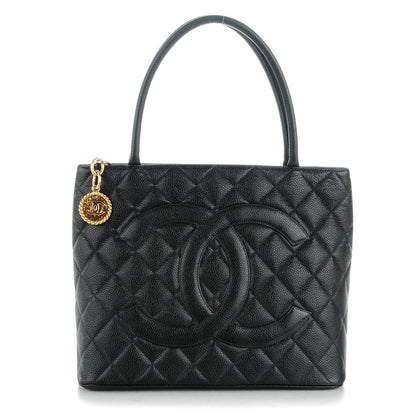 Chanel Caviar Quilted Medallion Tote Black 1 of 7