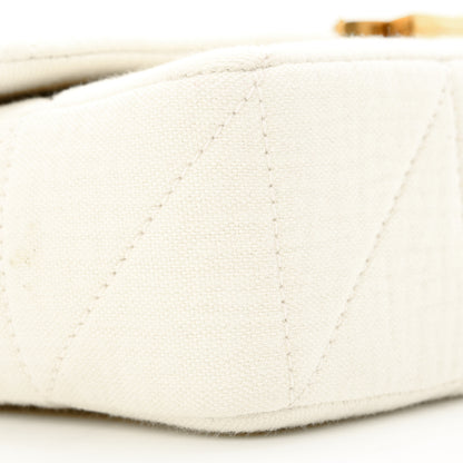 Saint Laurent Crinkle Cotton Patchwork Monogram Medium Jamie Vanilla Ice 9 of 13