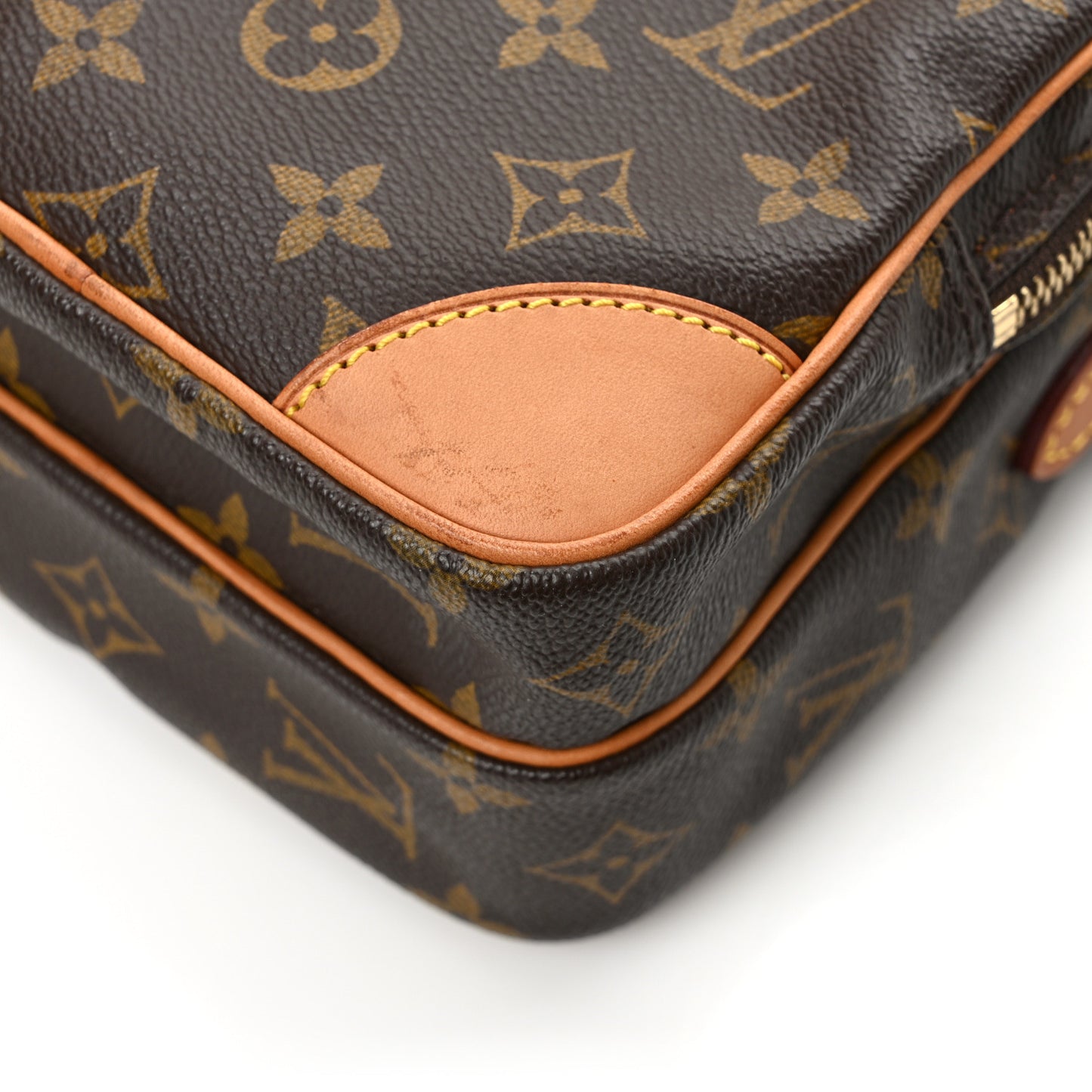 Calfskin Wild Stitch Top Handle Bag Beige