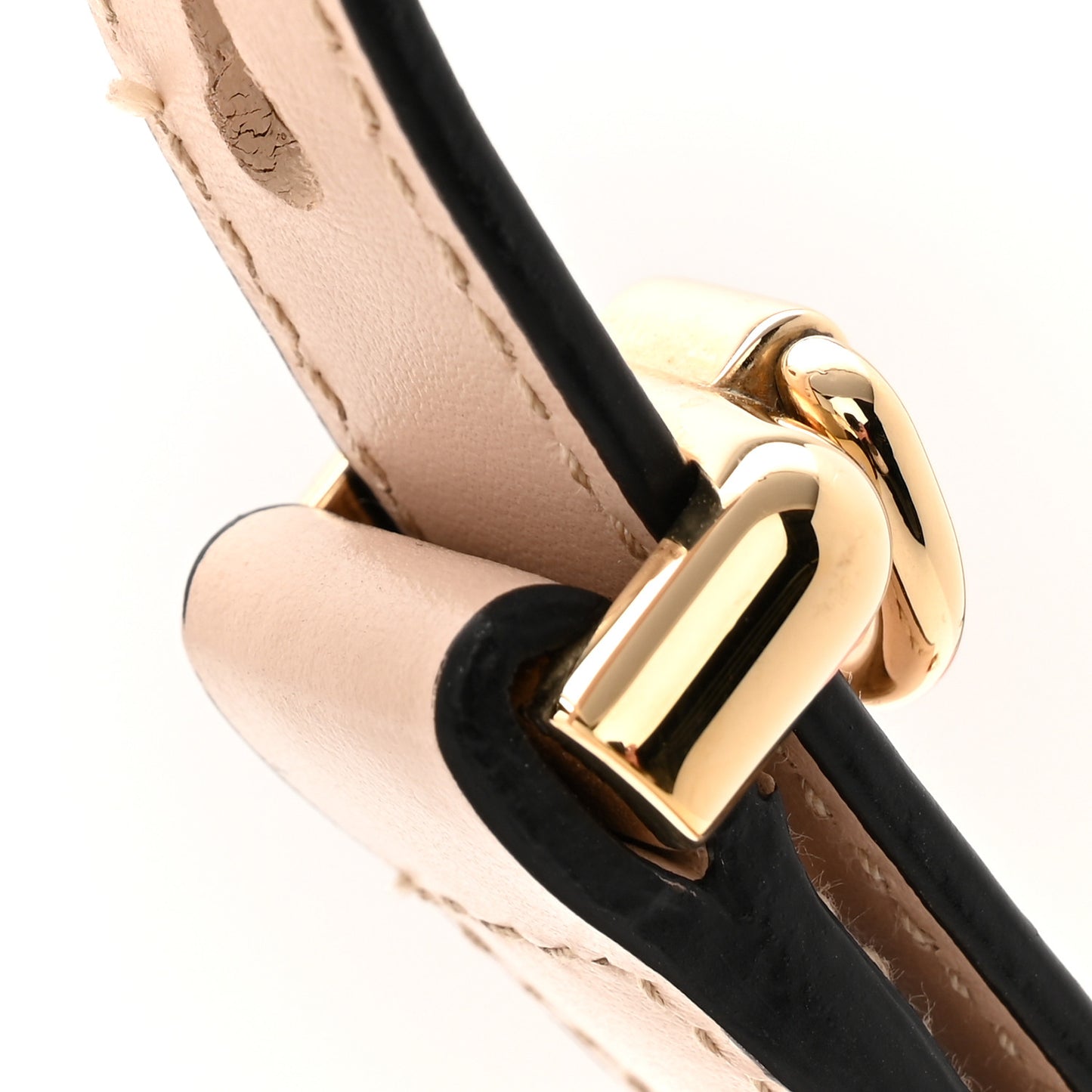 Soft Calfskin Arque Shoulder Bag Travertino