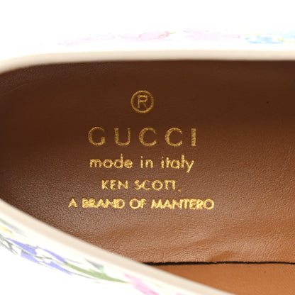 Gucci X KEN SCOTT Canvas Infinity Giardino d Apri Womens Jordaan Loafers 40 Ivory Pink Mystic White 14 of 16