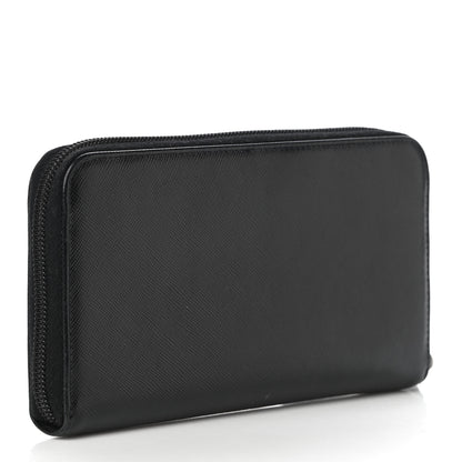Prada Tessuto Nylon Zip Around Wallet Black 3 of 13