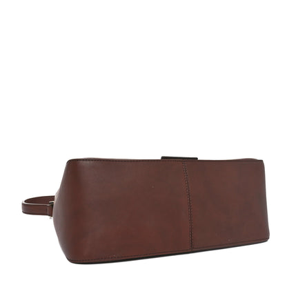 Fendi Vitello Flamingo Enamel Big Forever Mama Baguette Brown 4 of 11