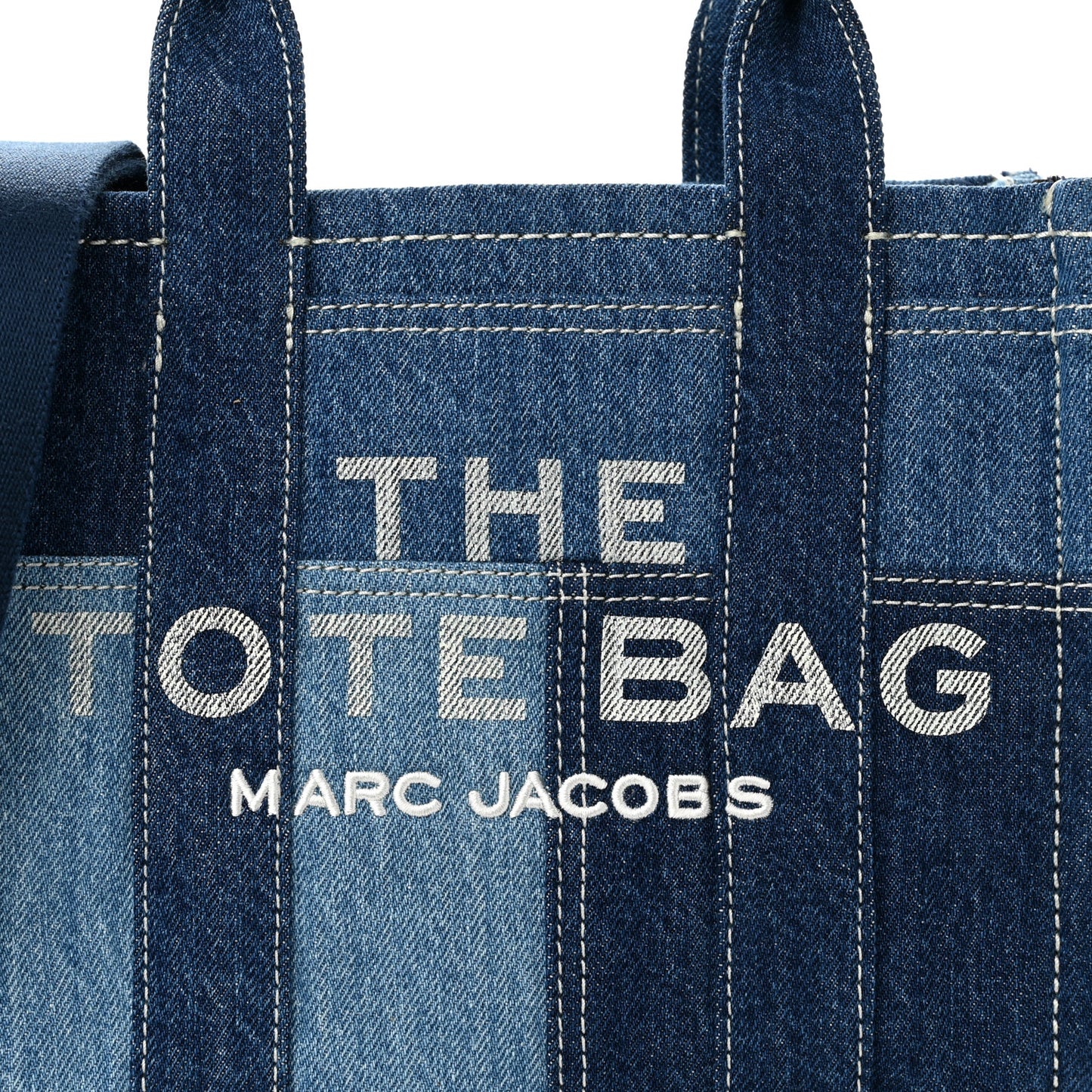 Denim Canvas Small Tote Bag Blue