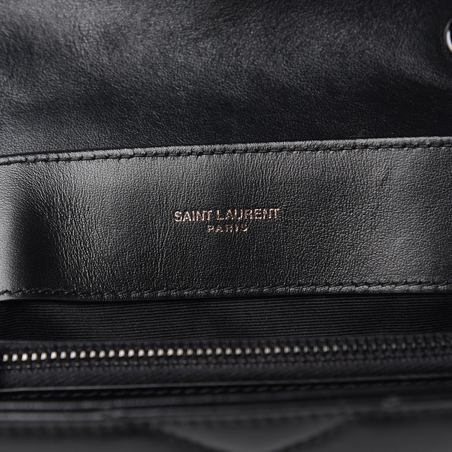 Saint Laurent Calfskin Y Quilted Monogram Small Loulou Chain Satchel Black 6 of 10