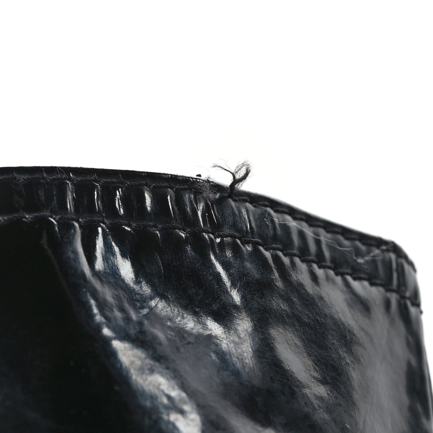 Vinyl Quilted Large Paris Biarritz Tote Black