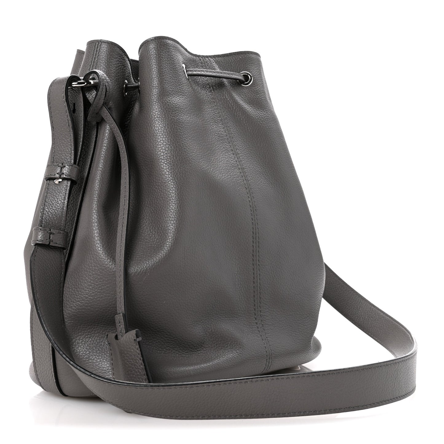 Calfskin Bucket Bag Grey